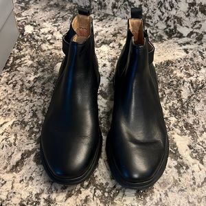 Vionic Women's Size 8.5 Wide Fresh Kaufman Black Leather Booties